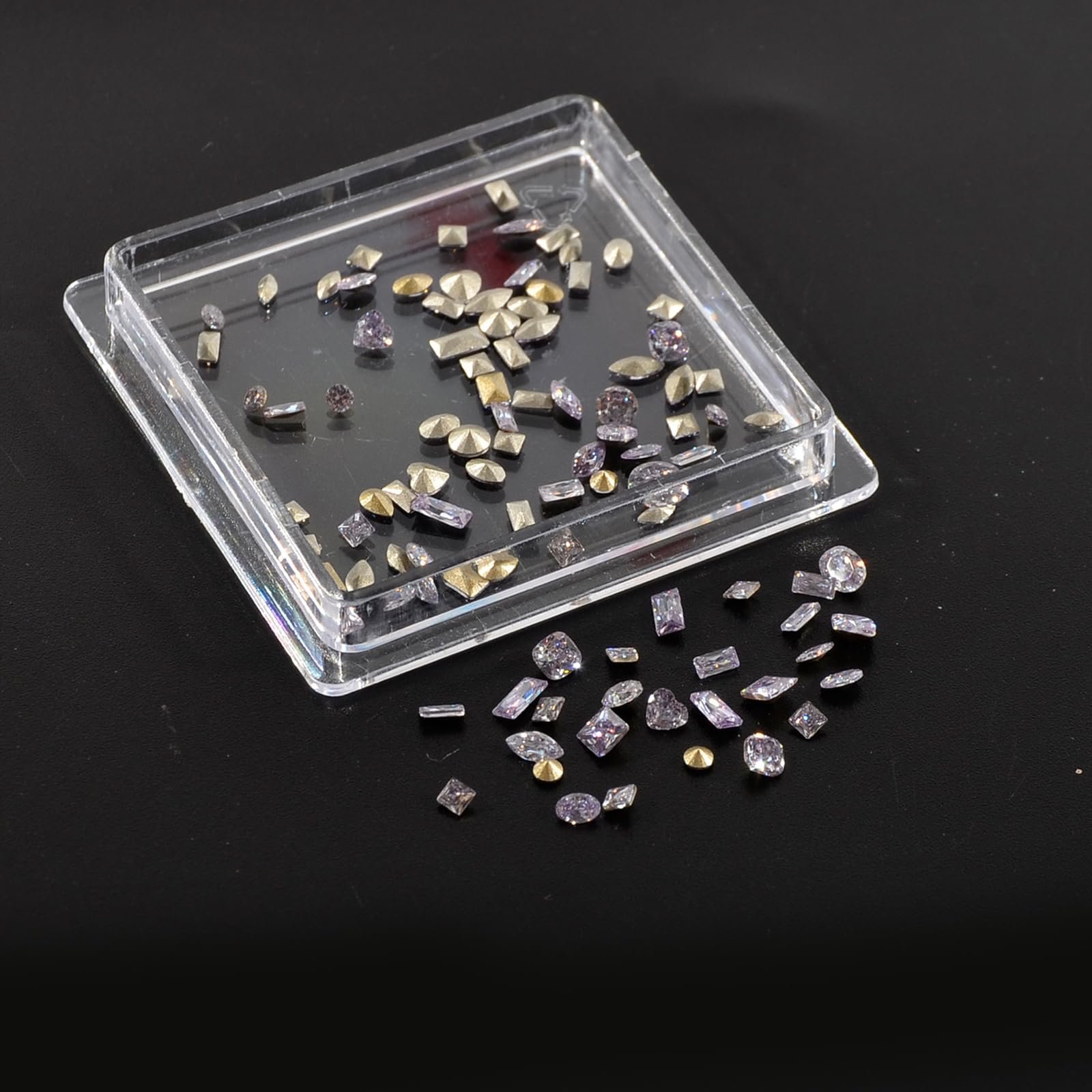 3D Циркон 100 шт. Каміння для манікюру Кристал, фото №1