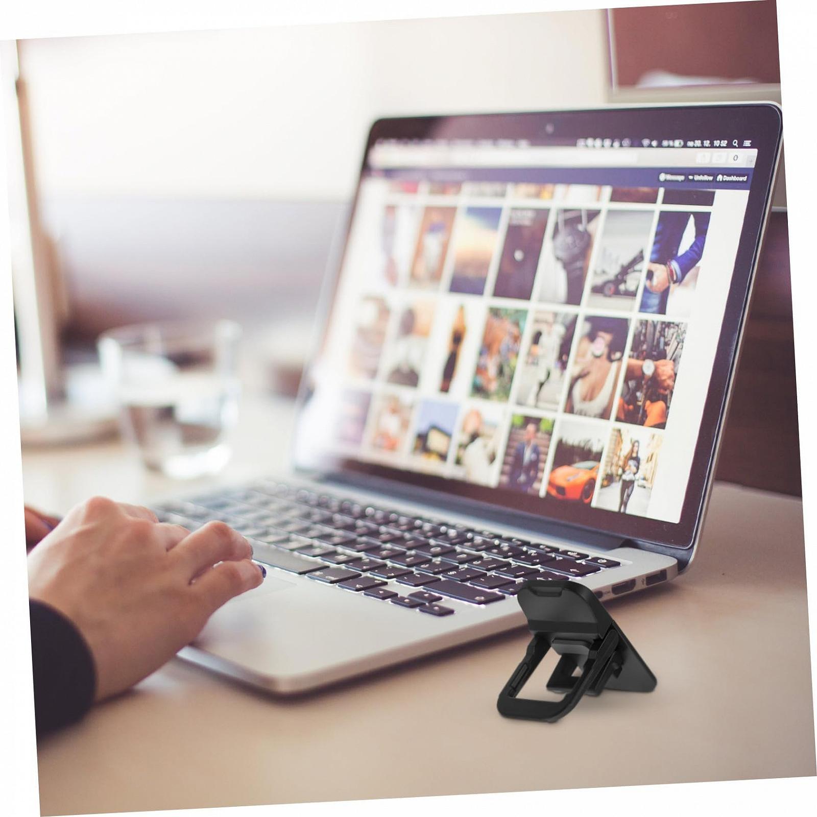 Подставка для ноутбука OUNONA 2 шт. складная из прочного алюминиевого сплава, эргономичная, регулируемая по высоте, с противоскользящими ножками для клавиатуры, фото №9