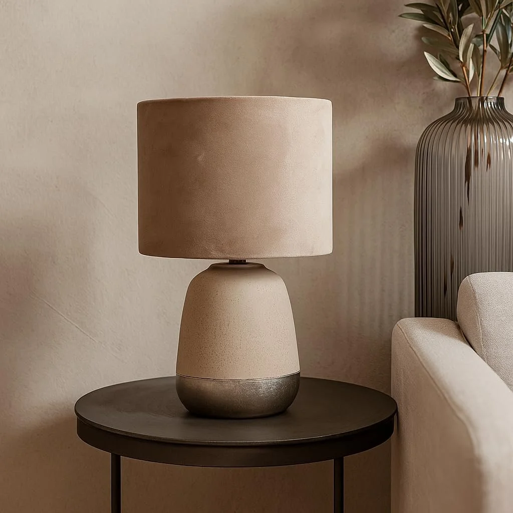 Настільна лампа Luxus Barcelona H 35 x Діаметр 22 E27 Кераміка Синій, фото №3