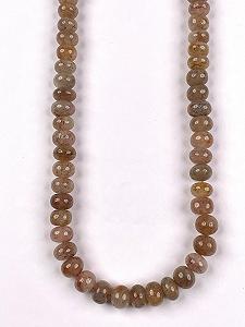 Бусины рондель из натурального красного рутилового кварца гладкие 11 мм, нить длиной 33 см бусины из драгоценных камней для ожерелья и браслета - Фото 1