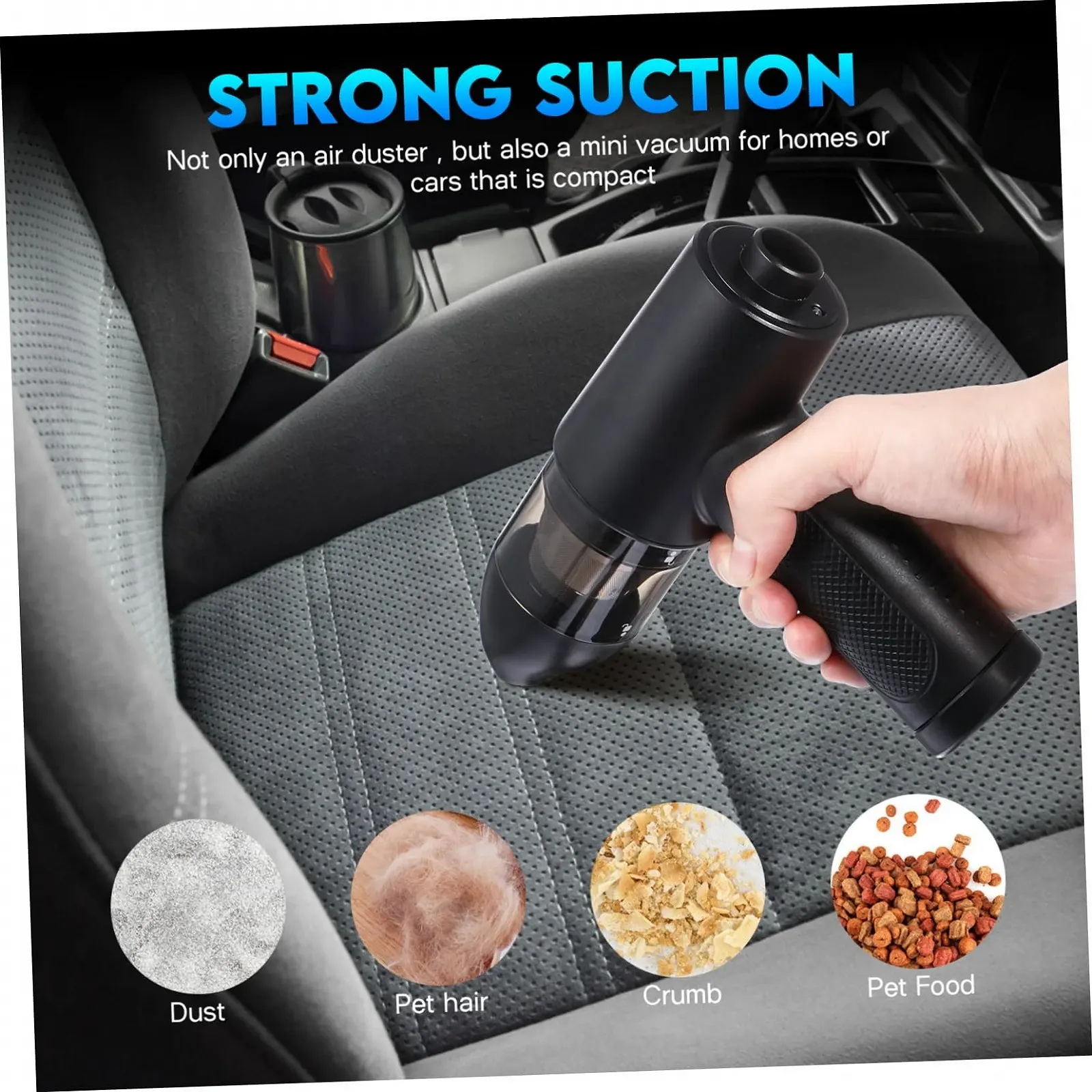 Беспроводная ручная воздуходувка и пылесос LABRIMP высокая мощность всасывания портативная, фото №8