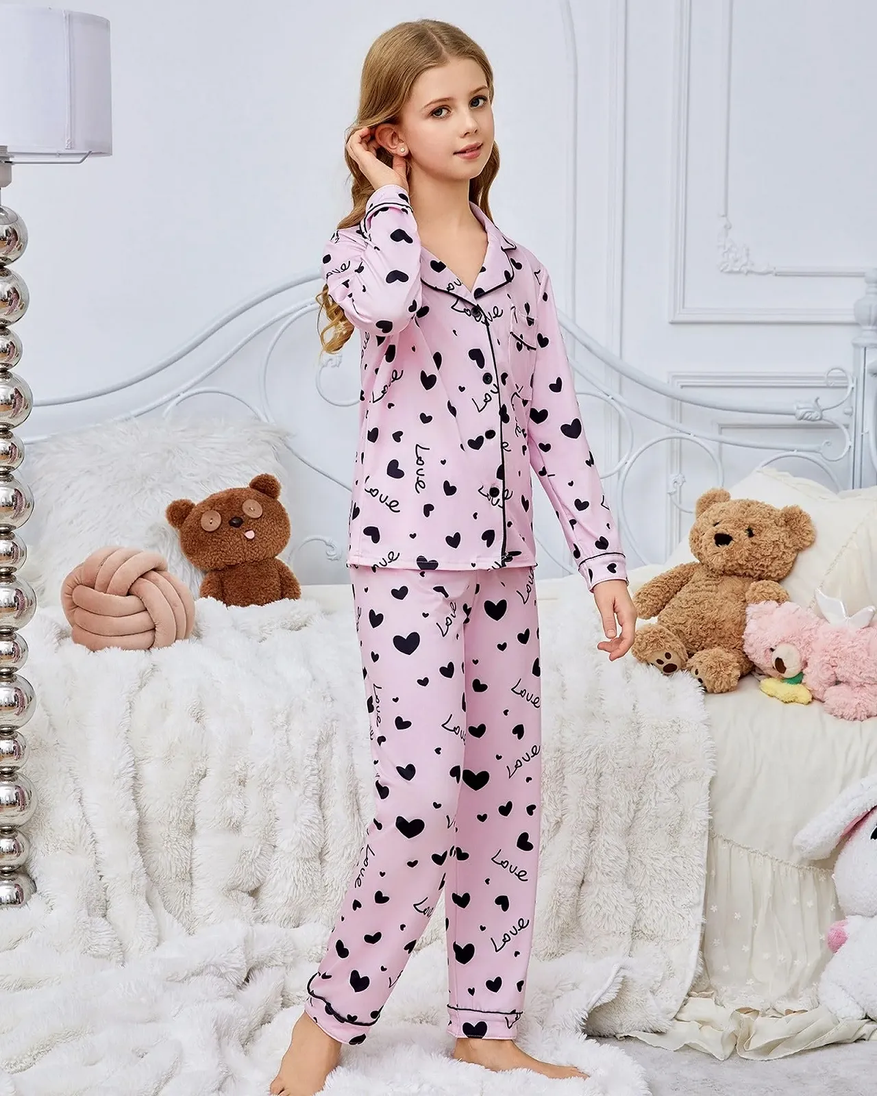 Комплект для дівчат Xumplo Підлітковий Лонгслів з ґудзиками, фото №4 Комплект для дівчат Xumplo Підлітковий Лонгслів з ґудзиками, фото №4