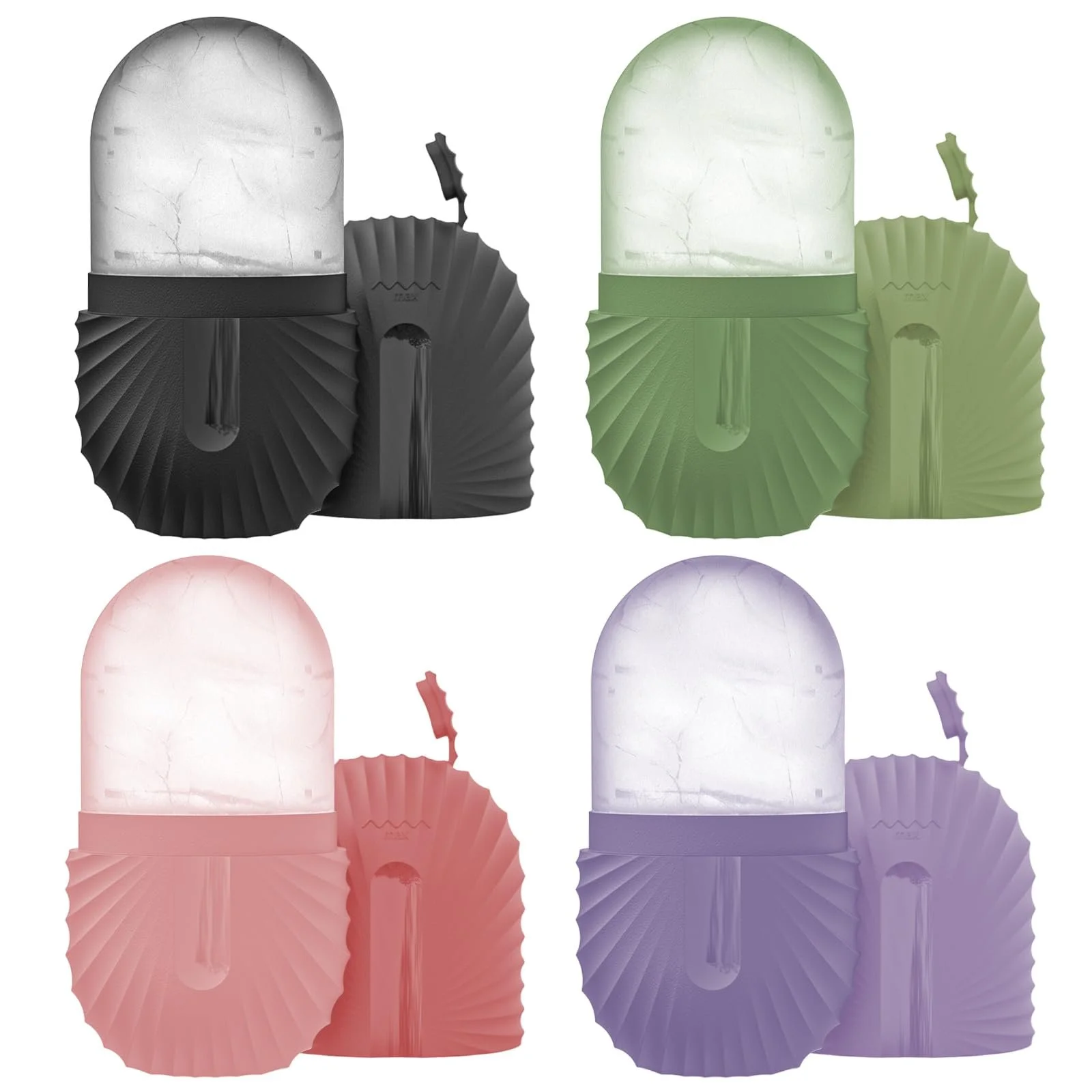 Ролик крижаний Vegena для обличчя, 4 шт, силіконовий, масажний, фото №1