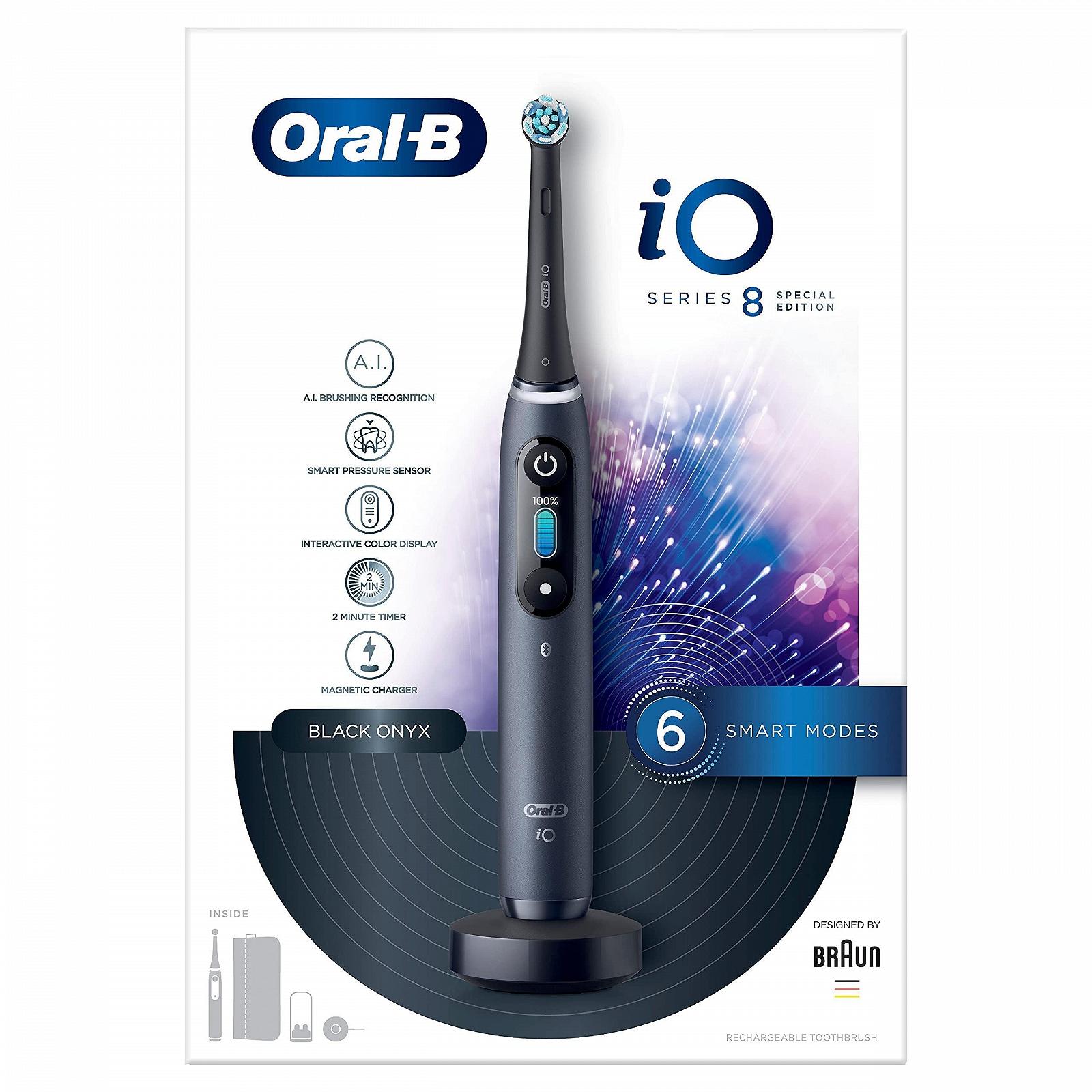 Зубная электрощетка Oral-B Pro iO 8 Special Edition Черная, фото №4