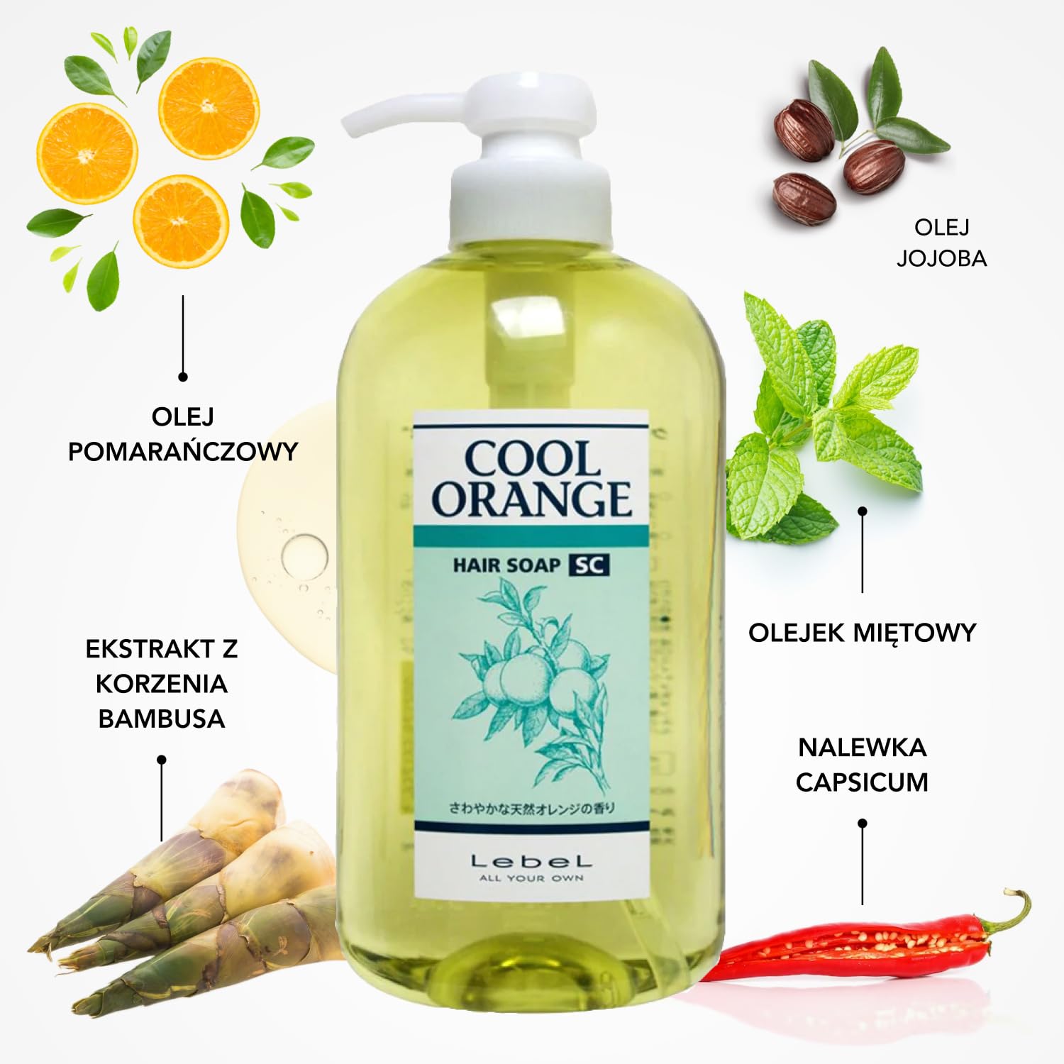 Шампунь LebeL Cool Orange SC 600 мл, фото №2