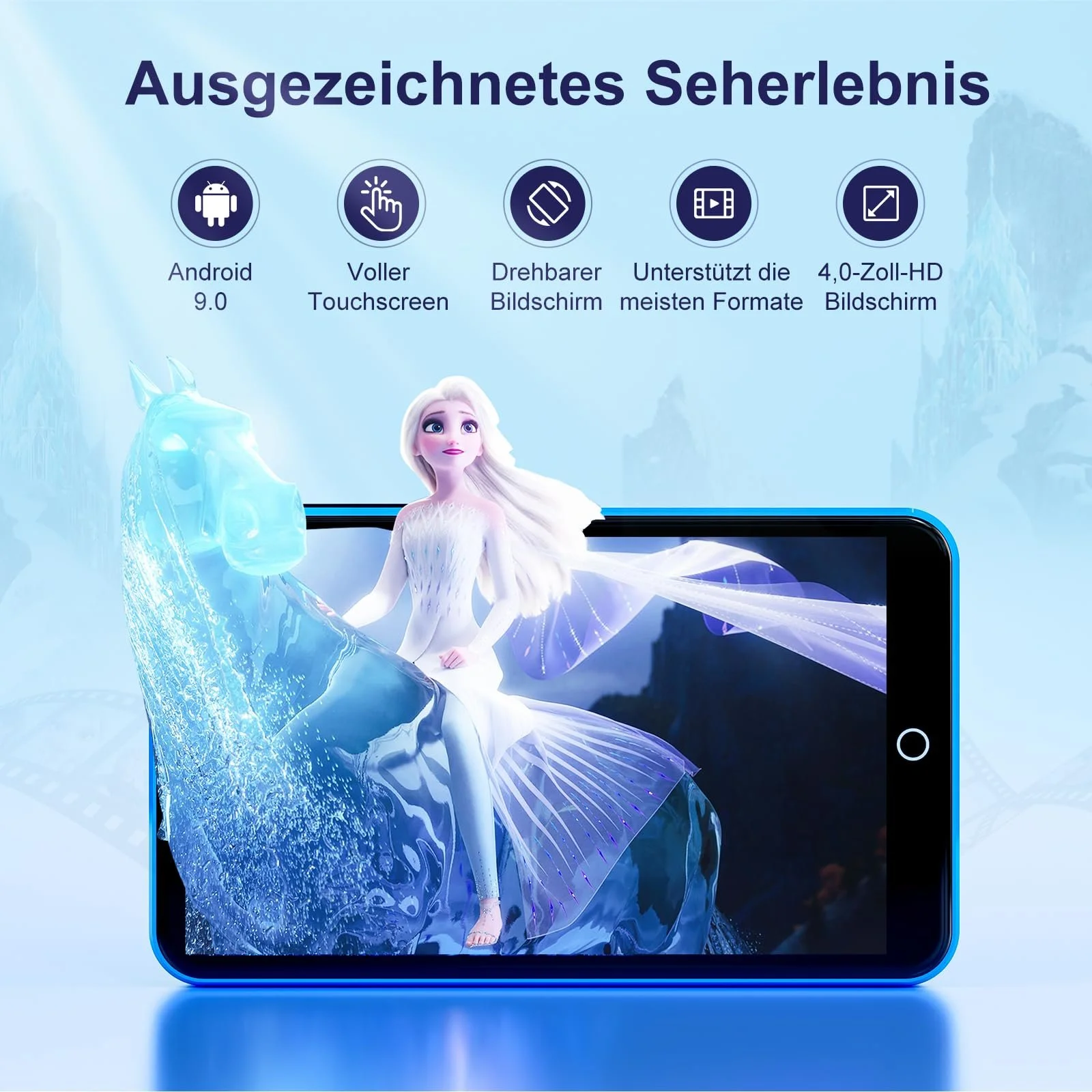 MP3 плеер Fanvace 80GB Blue, фото №4