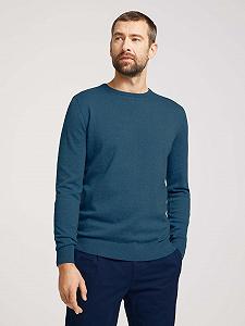 Джемпер Tom Tailor basic crew neck sweater Темно-синій XXXL - Фото 1