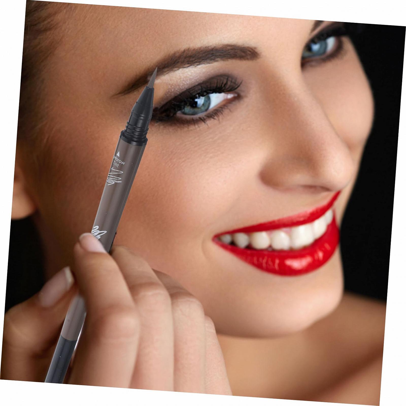 Олівець для брів HAPINARY 2 в 1 Водостійкий Коричневий, фото №3 Олівець для брів HAPINARY 2 в 1 Водостійкий Коричневий, фото №3