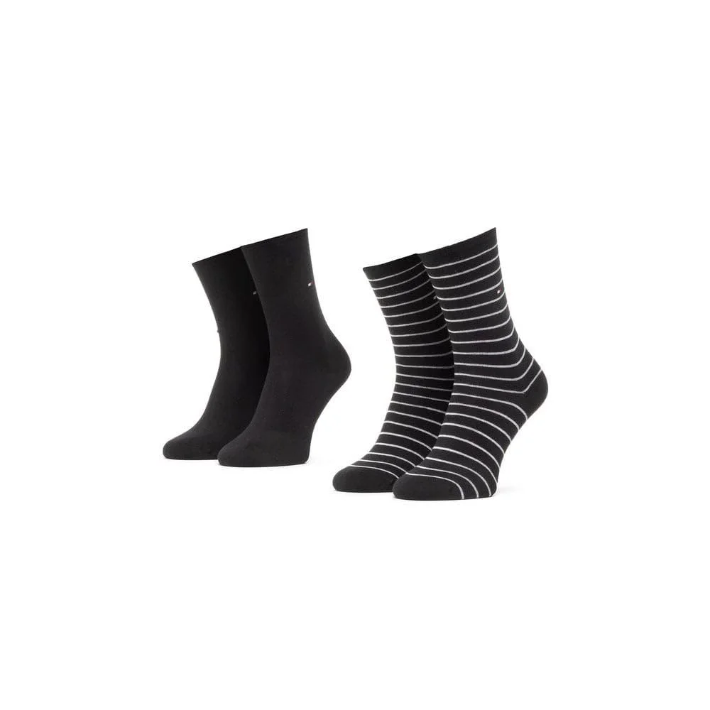 Шкарпетки Tommy Hilfiger Small Stripe (2 пари) чорні, 39 - 42, фото №3