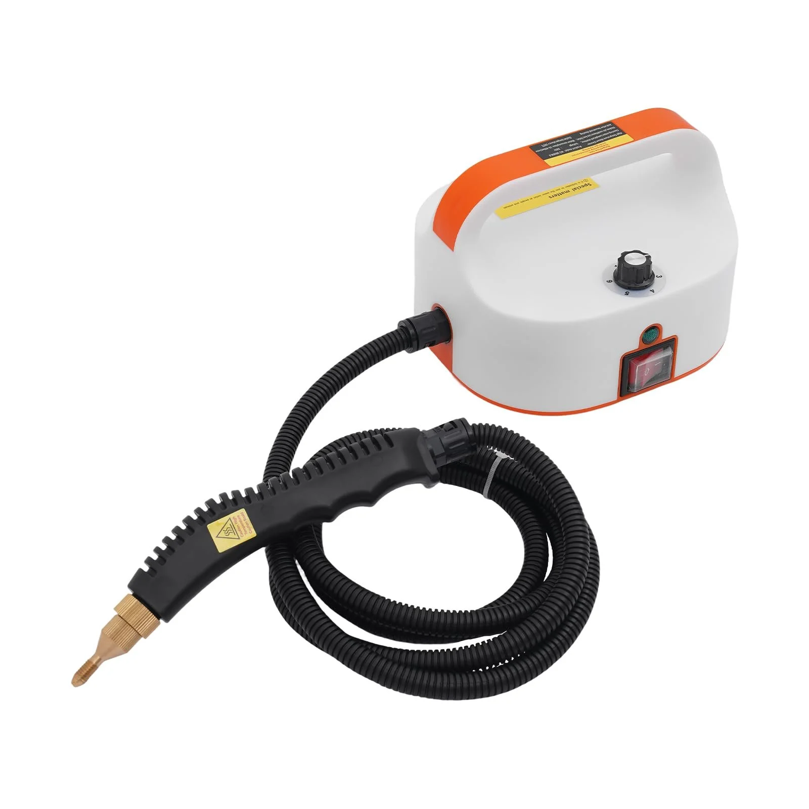 Пароочисник 3800 W портативний високотемпературний Помаранчевий Білий, фото №1