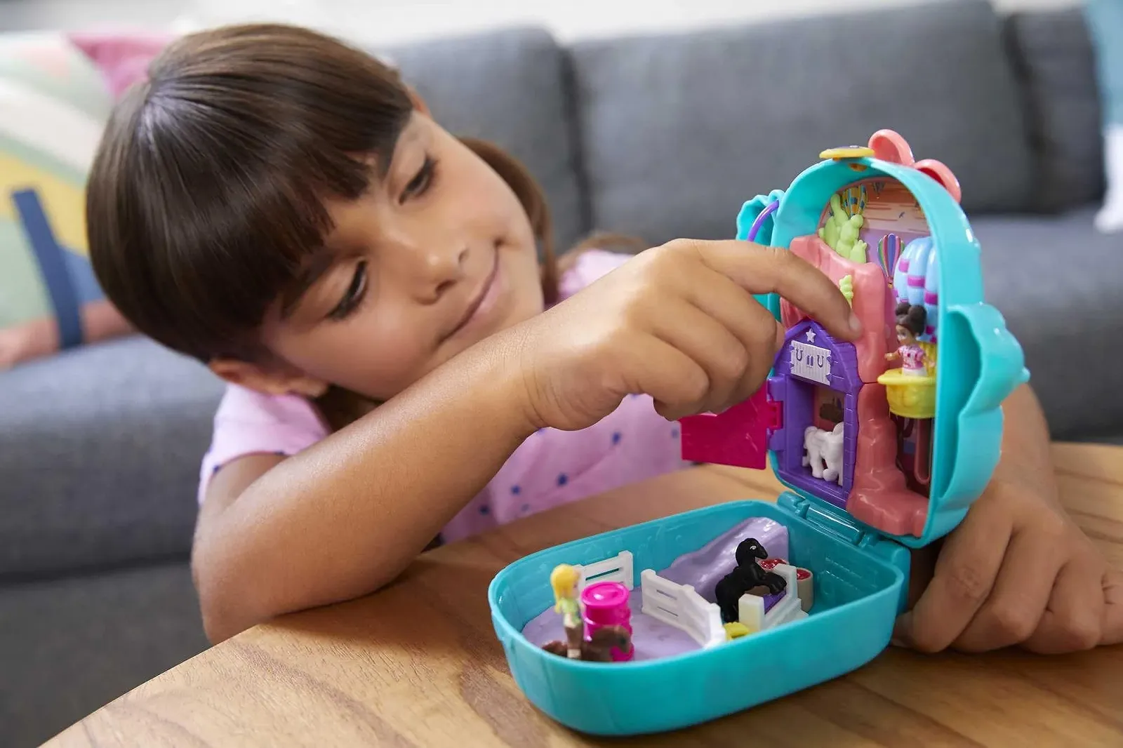 Набір Polly Pocket Cactus Equestrian Farm, 2 маленькі ляльки, аксесуари, фото №2