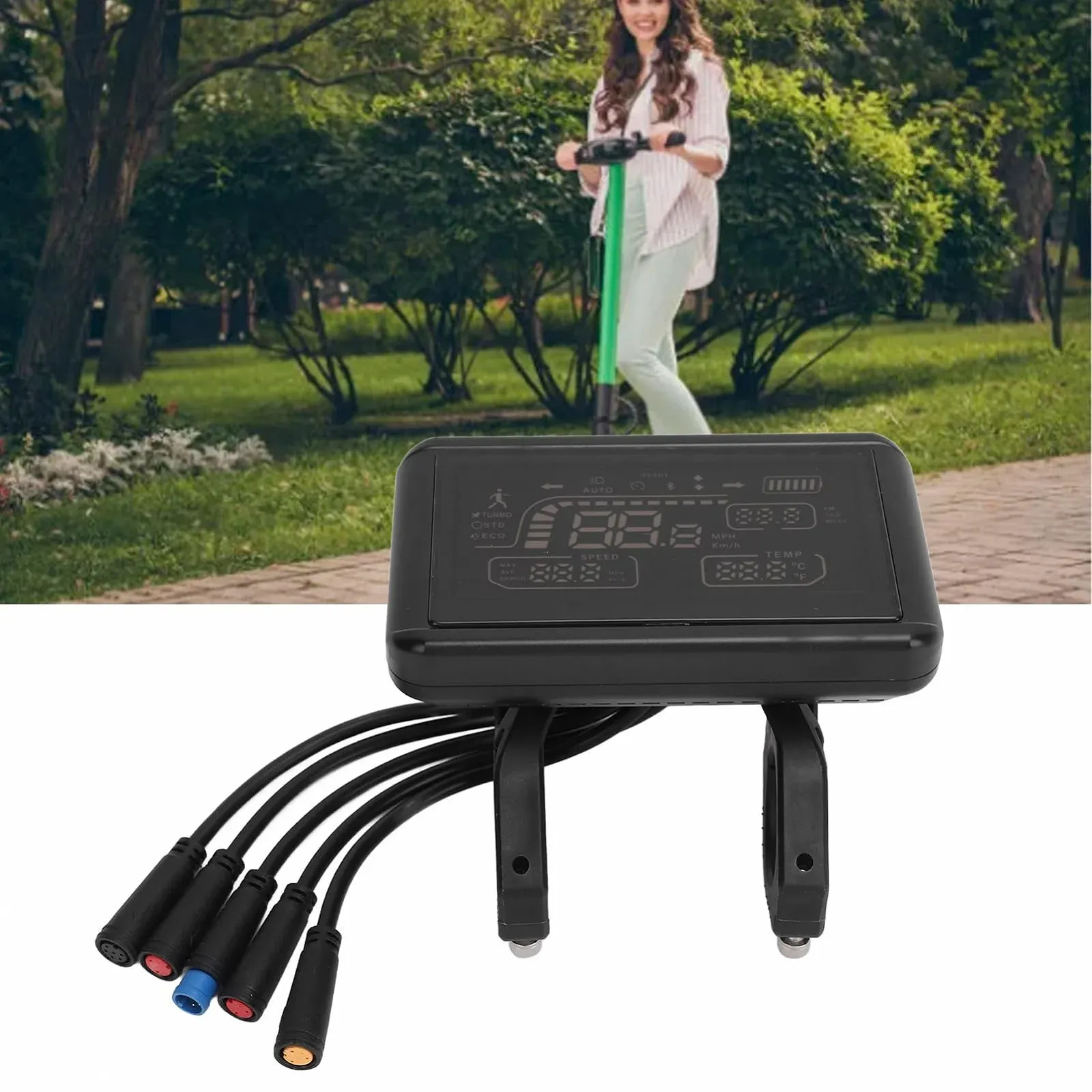 LCD-дисплей для электровелосипеда T4 5 Waterproof Plugs 0.9 Inch, фото №9