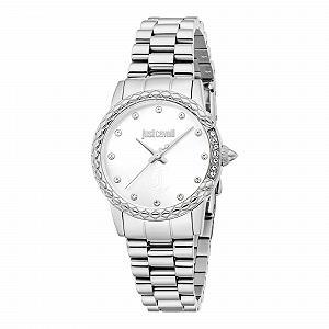 Жіночий аналоговий годинник Just Cavalli JC1L310M0055, кварцовий, сріблясто-чорний - Фото 1