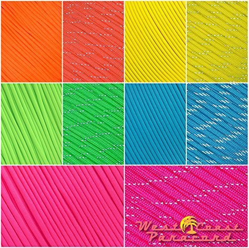 Паракорд West Coast Paracord 550 Plain Reflective, різні кольори, фото №3