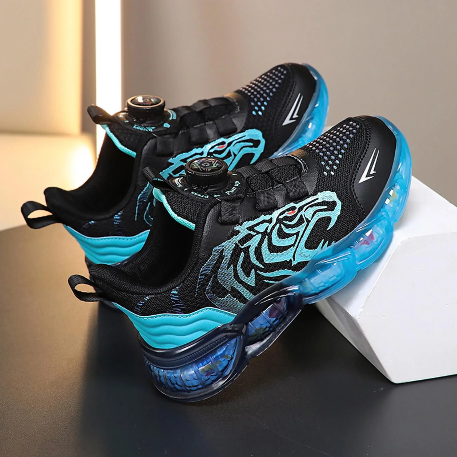 Дитячі Кросівки Спортивні Модні для Хлопчиків з Мотивом Тигра Зручні Дихаючі, фото №3