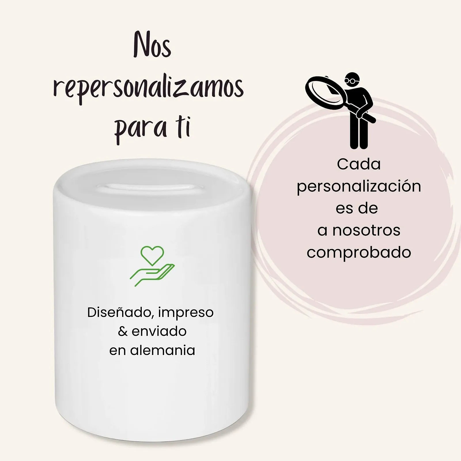 Скарбничка GRAZDesign дитяча персоналізована з кроликом, фото №4