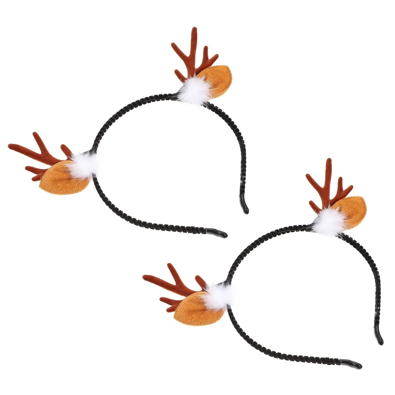 Обруч Різдвяні Оленячі Роги з Кролячими Вухами (2 шт.), фото №9