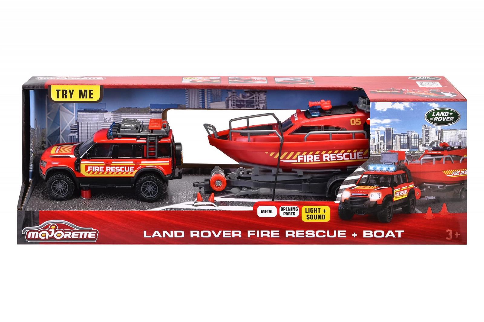 Металлический Majorette Land Rover с лодкой 33.5 см, фото №2