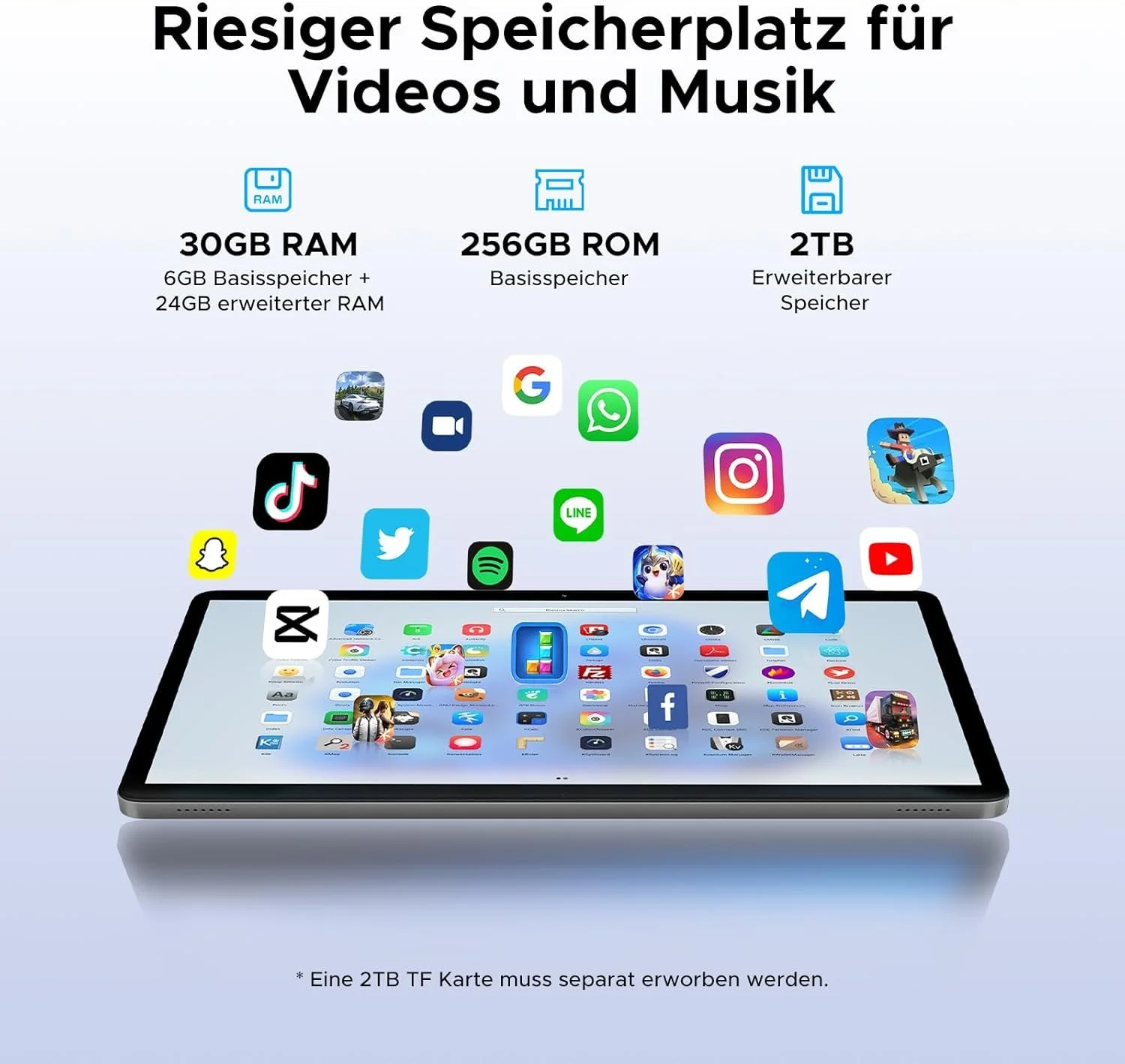 Планшет DOOGEE Tab G6 11" (6+24)/256ГБ 4G 2 SIM Android 15 Черный-голубой, фото №5 Планшет DOOGEE Tab G6 11" (6+24)/256ГБ 4G 2 SIM Android 15 Черный-голубой, фото №5