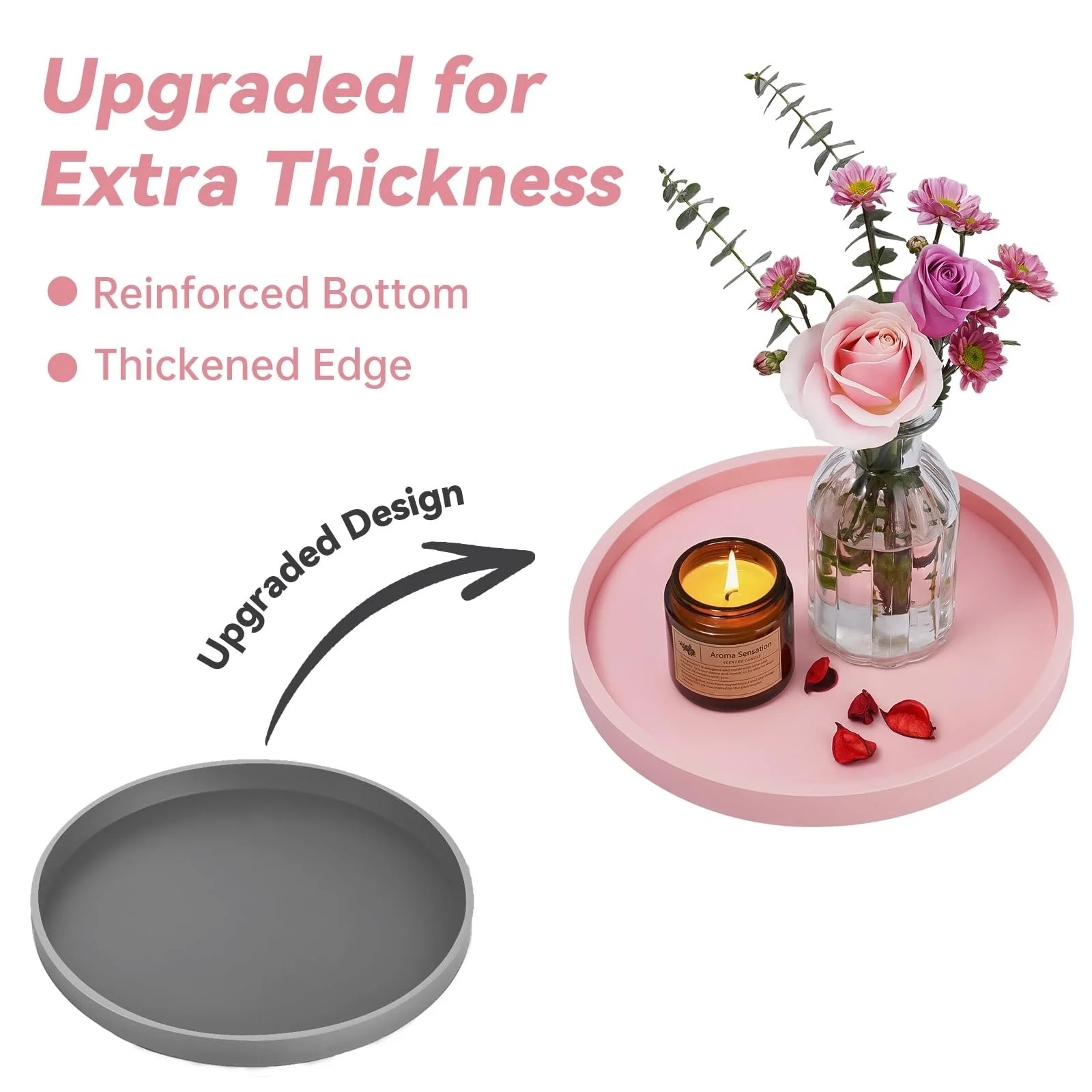 Декоративный поднос NiHome Силиконовый для ванной комнаты, кухни и гостиной., фото №3 Декоративный поднос NiHome Силиконовый для ванной комнаты, кухни и гостиной., фото №3