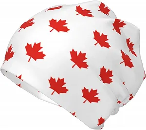 Шапка LOUJIN Canada Maple Leaf Slouchy для хлопчиків та дівчаток, в'язана, тепла, One Size - Фото 1