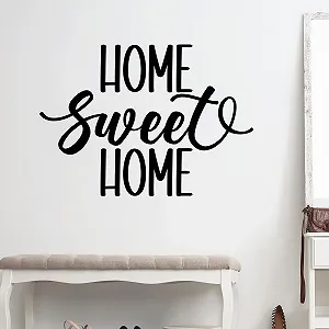 Наклейка на стіну GRAZDesign Home Sweet Home Декоративна 42 x 30 см Чорний - Фото 1