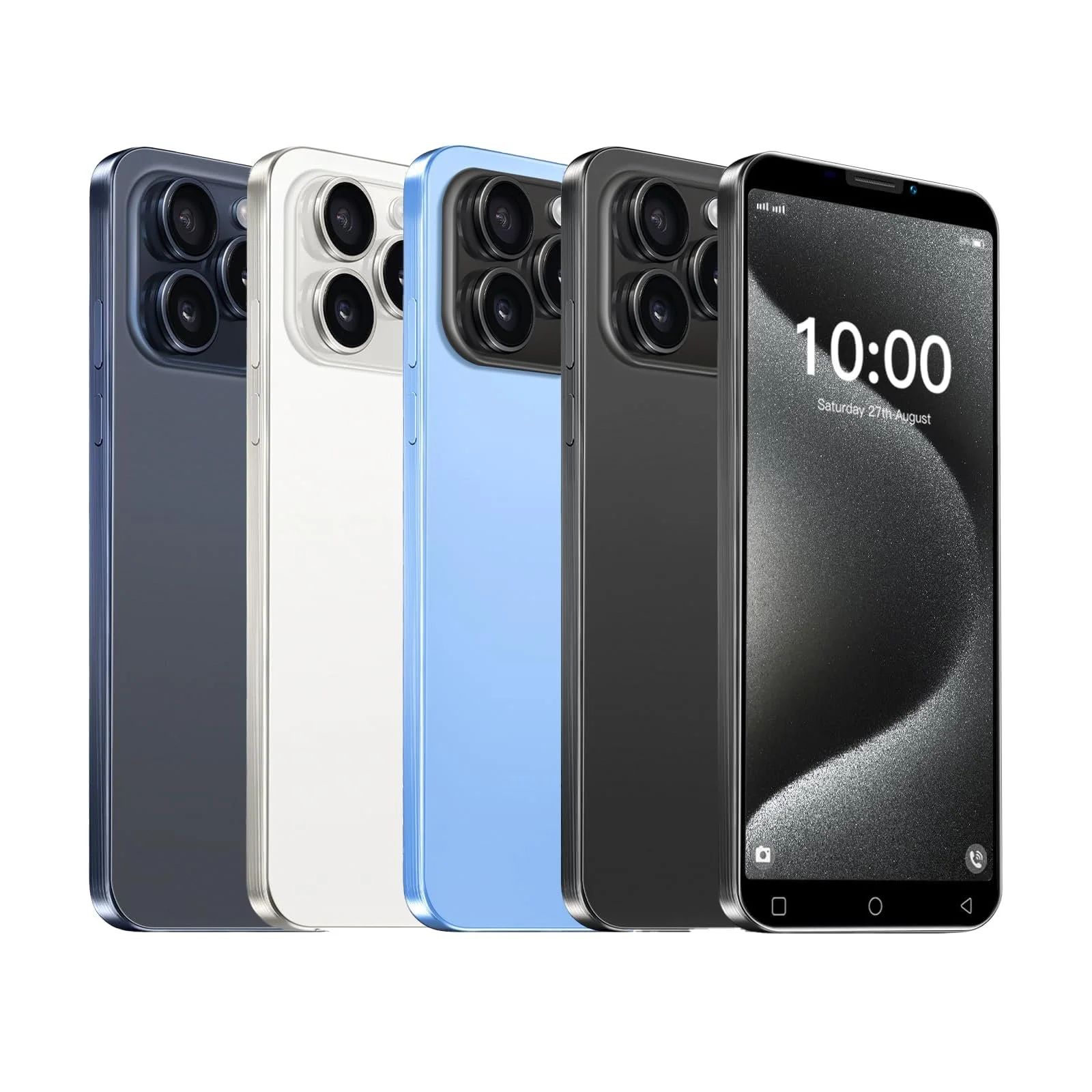 Смартфон JtQtJ JtQ15P 5.0 дюймів IPS Dual SIM 16GB ROM Face ID Black, фото №4