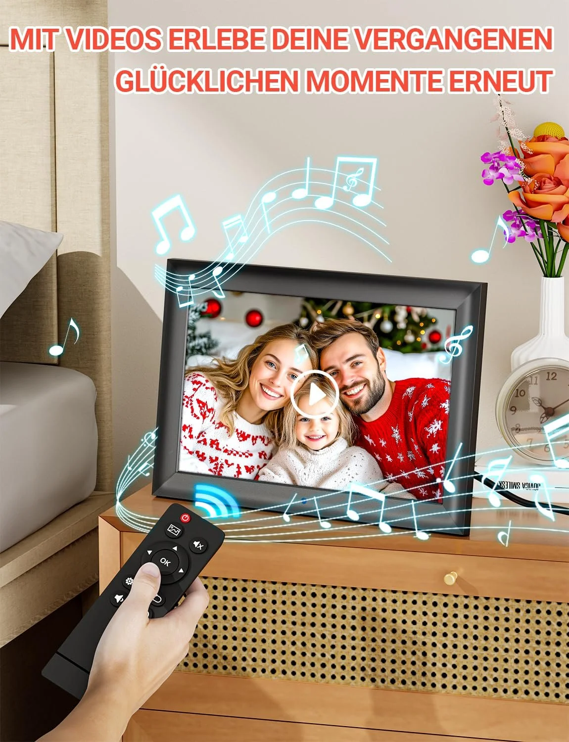 Цифровая фоторамка OBVHNUA 10.1 дюймов 1280 x 800 IPS USB SD Автоповорот, фото №6 Цифровая фоторамка OBVHNUA 10.1 дюймов 1280 x 800 IPS USB SD Автоповорот, фото №6