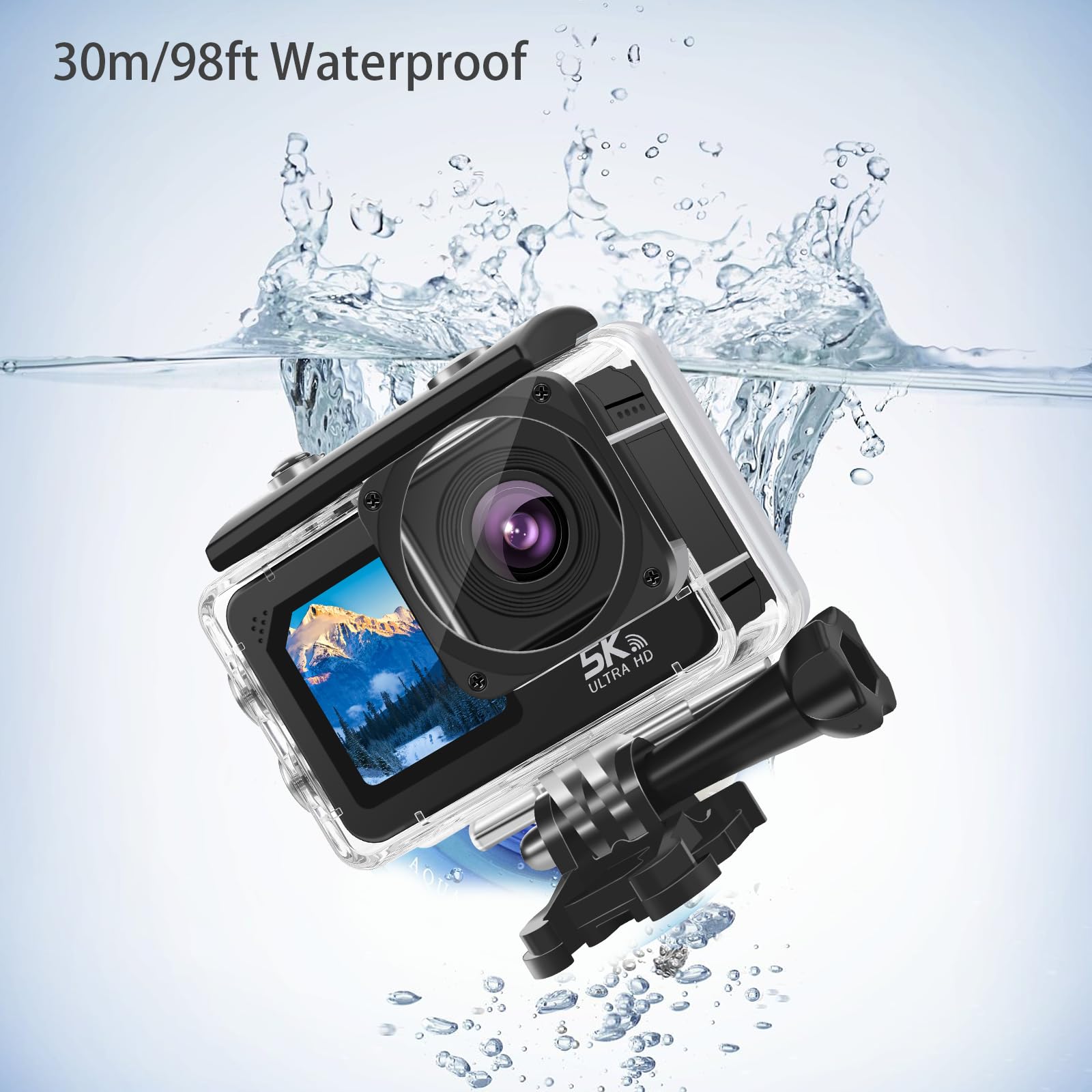 Екшн-камера Nvgfelis Action 5K/30FPS 48MP WiFi 30M Waterproof, фото №5