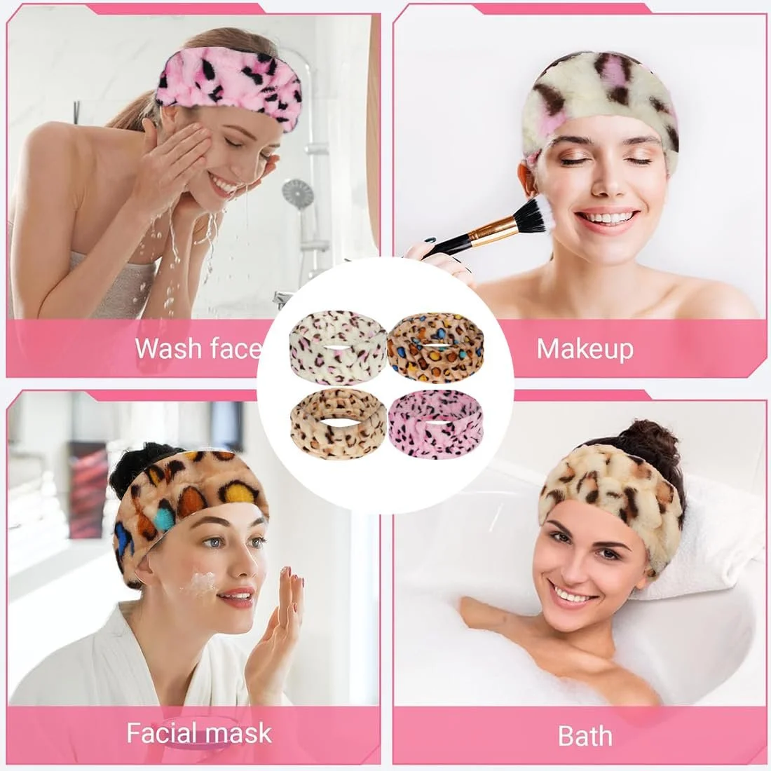 Набор эластичных фланелевых повязок для волос., фото №5 Набор эластичных фланелевых повязок для волос., фото №5