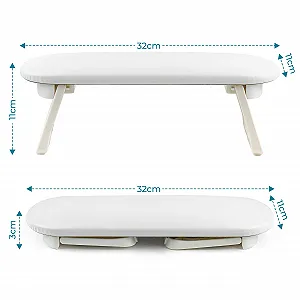 Підставка для рук Winter Shore Шкіряна для манікюрного салону Білий synthetic.ua - Фото 1