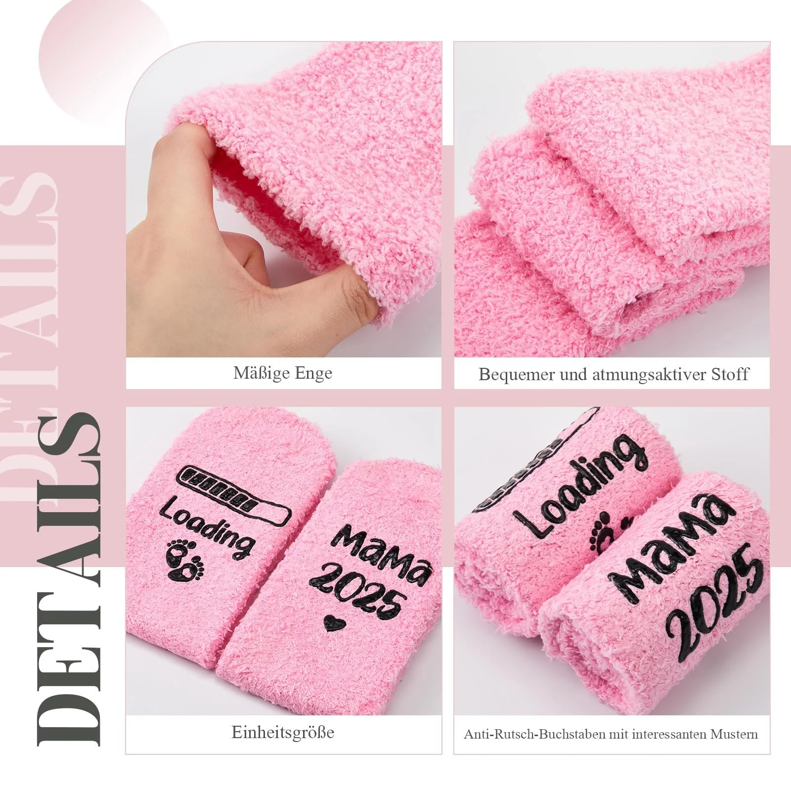 Носки Jadive Mum 2025/2026 Loading Нескользящие носки с подарочной коробкой, фото №3 Носки Jadive Mum 2025/2026 Loading Нескользящие носки с подарочной коробкой, фото №3