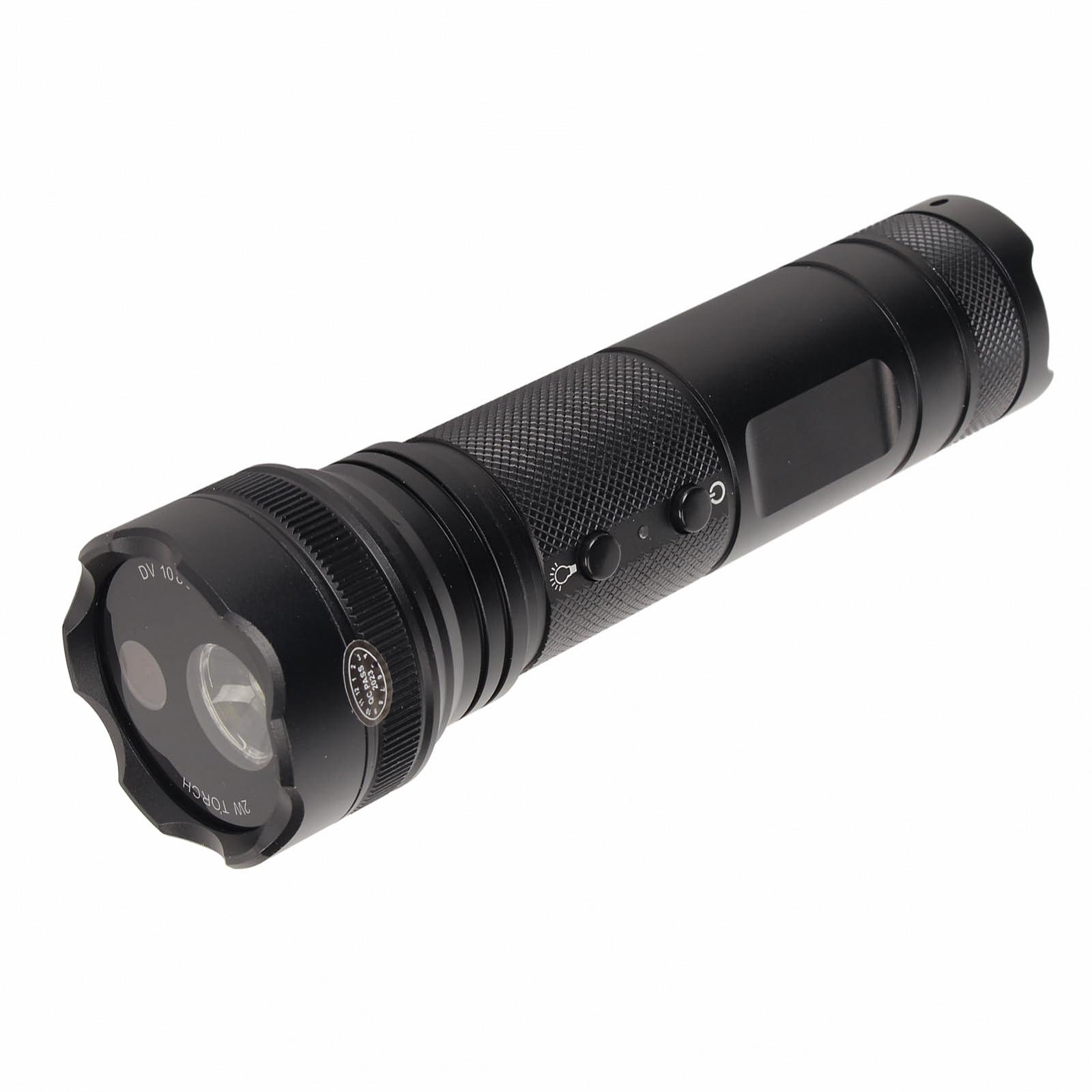 Ліхтарик Екшн-камера Lazmin112 Велосипедний LED 1080P 30FPS з компасом Чорний, фото №1