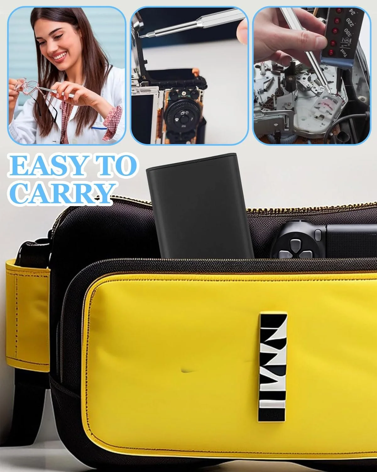 Набір прецизійних магнітних викруток 24-в-1 для годинників та електроніки, фото №6