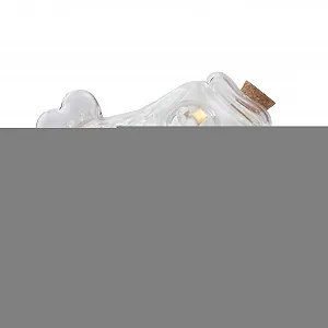 Скарбничка скляна у формі риби прозора - Фото 1