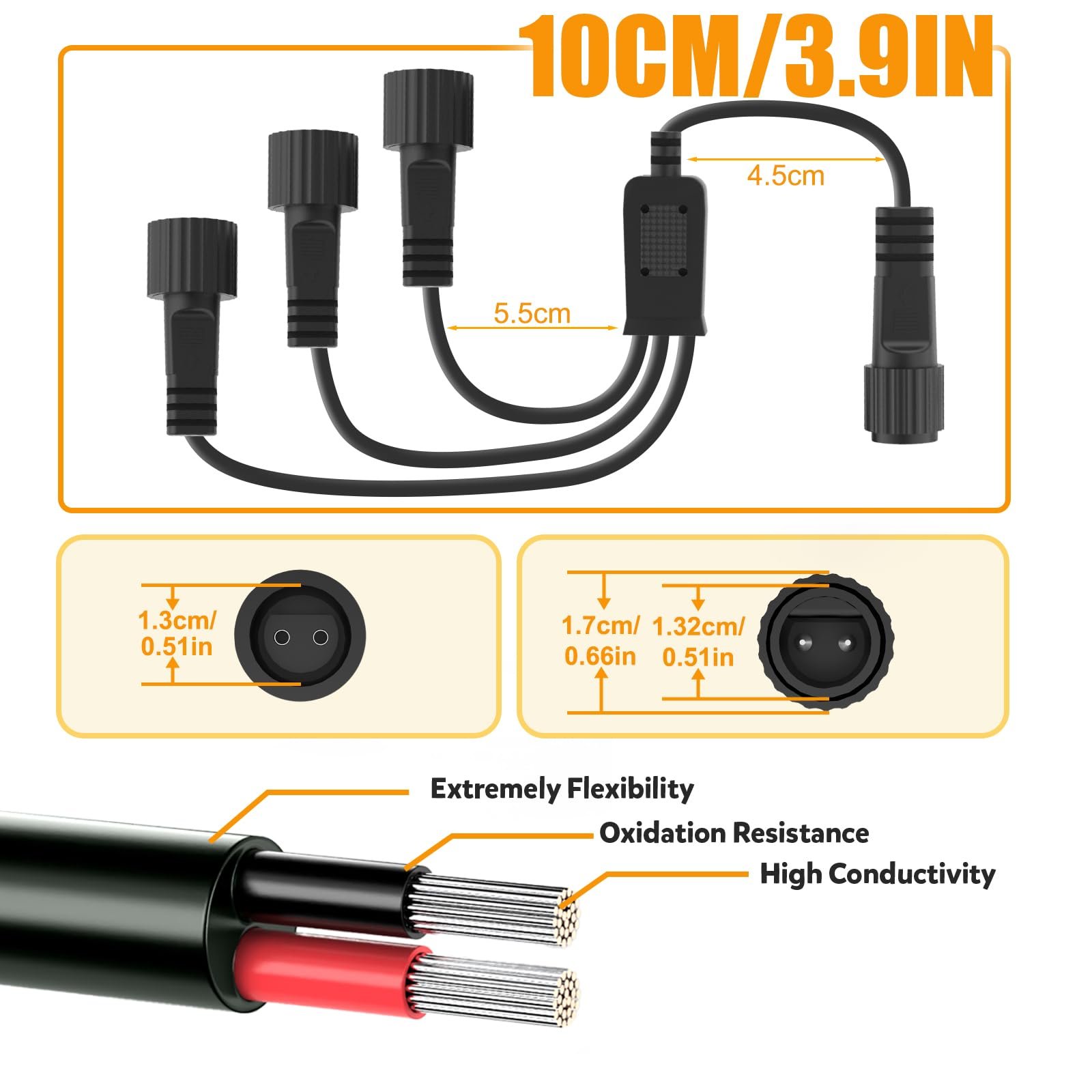 Гирлянда Distributor Gcstnn Splitter Y-образный коннектор 1-3, фото №6