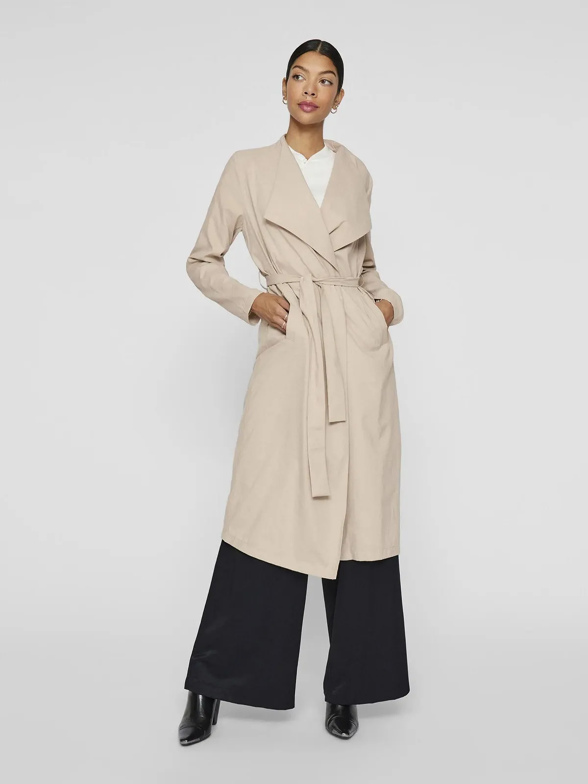 Тренч Vila Vilanni L/S Long Trench Coat Noos, фото №5 Тренч Vila Vilanni L/S Long Trench Coat Noos, фото №5