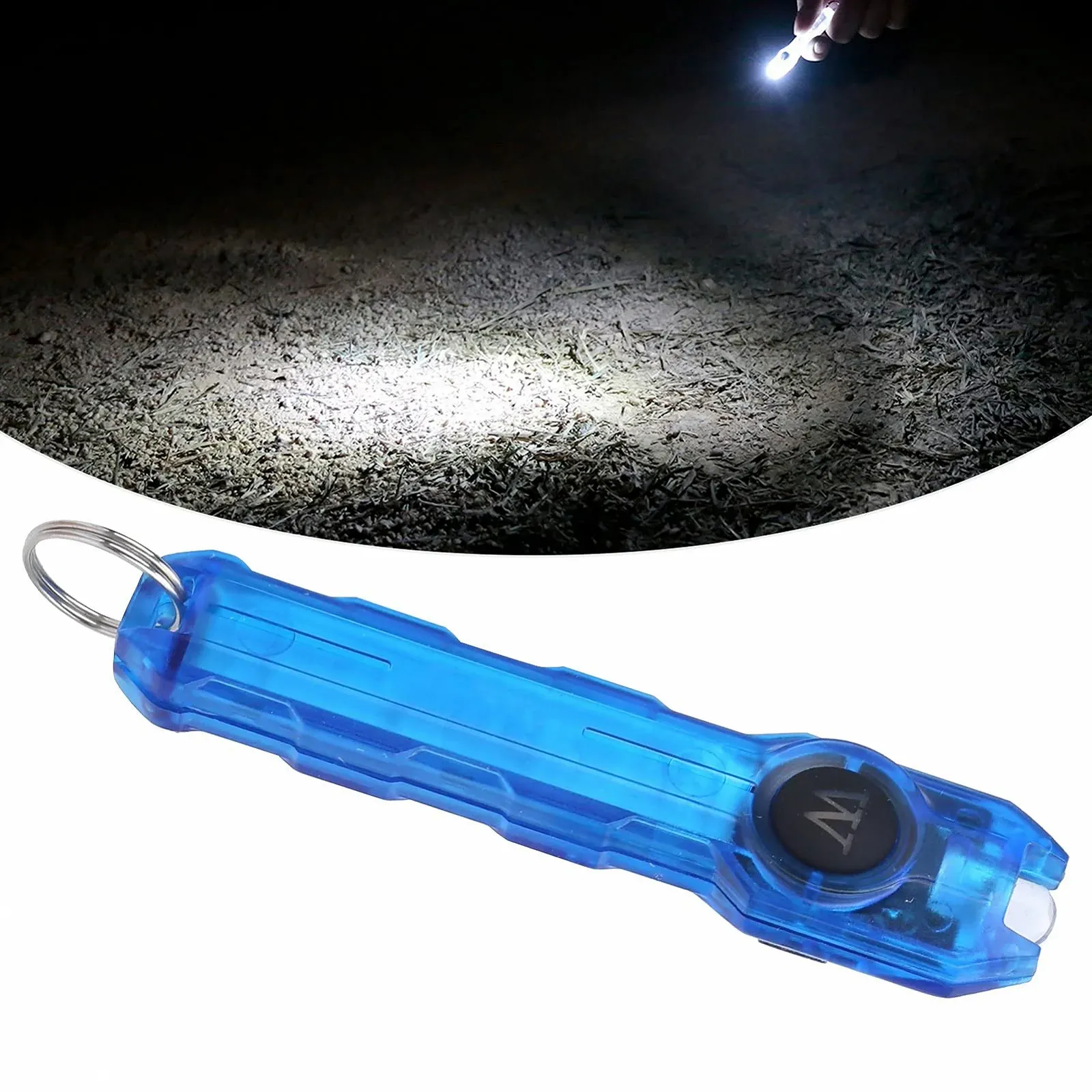 Брелок-фонарик Мини LED фонарик USB перезаряжаемый 2 режима яркий легкий портативный для походов кемпинга синий, фото №8 Брелок-фонарик Мини LED фонарик USB перезаряжаемый 2 режима яркий легкий портативный для походов кемпинга синий, фото №8