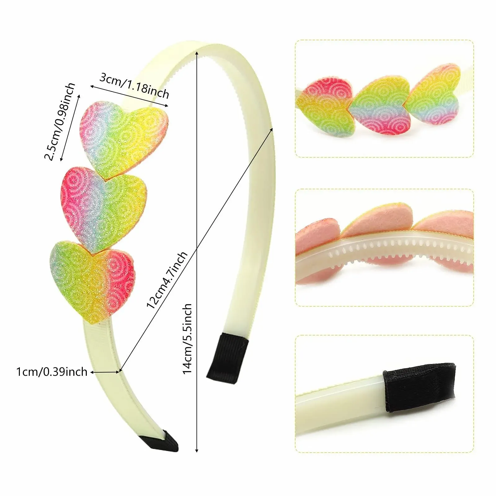 Набір з блискучих обручів для волосся, фото №2