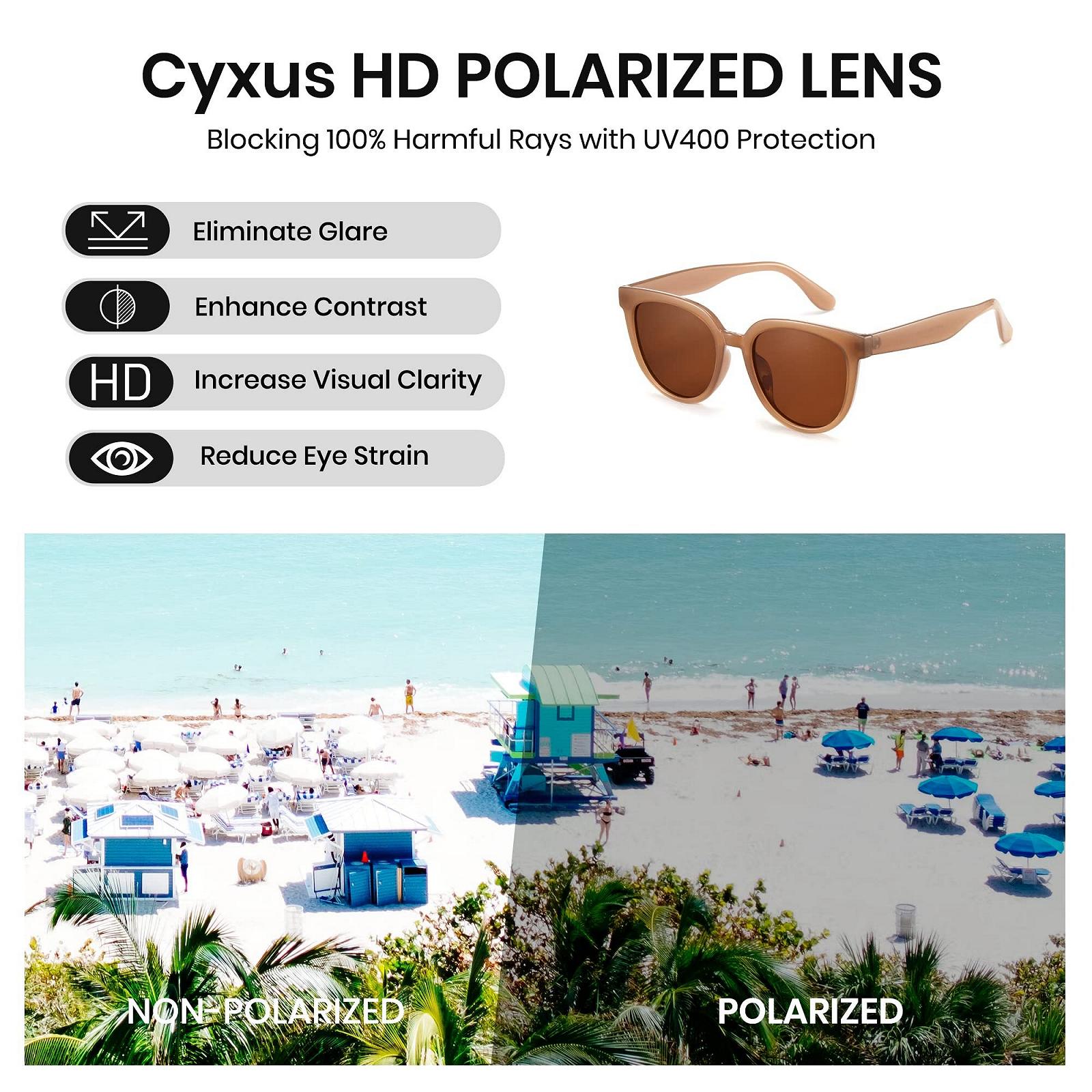 Солнцезащитные очки круглые Cyxus Retro Поляризованные UV 400, фото №2