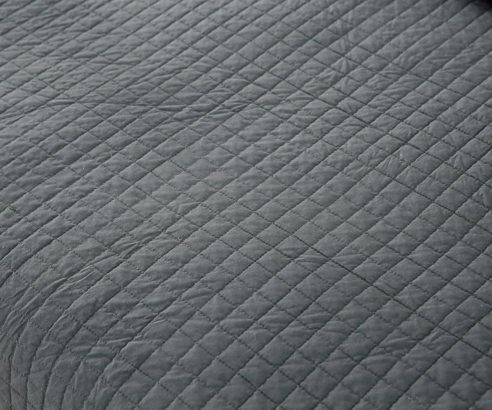 Покривало WOLTU, 240 x 260 см, темно-сіре, 360 GSM, клаптикова техніка, двосторонній дизайн, фото №8
