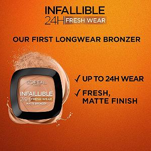 Бронзер L'Oreal Paris Infaillible 24h Fresh Wear 450 Deep Tan synthetic.ua - Фото 1