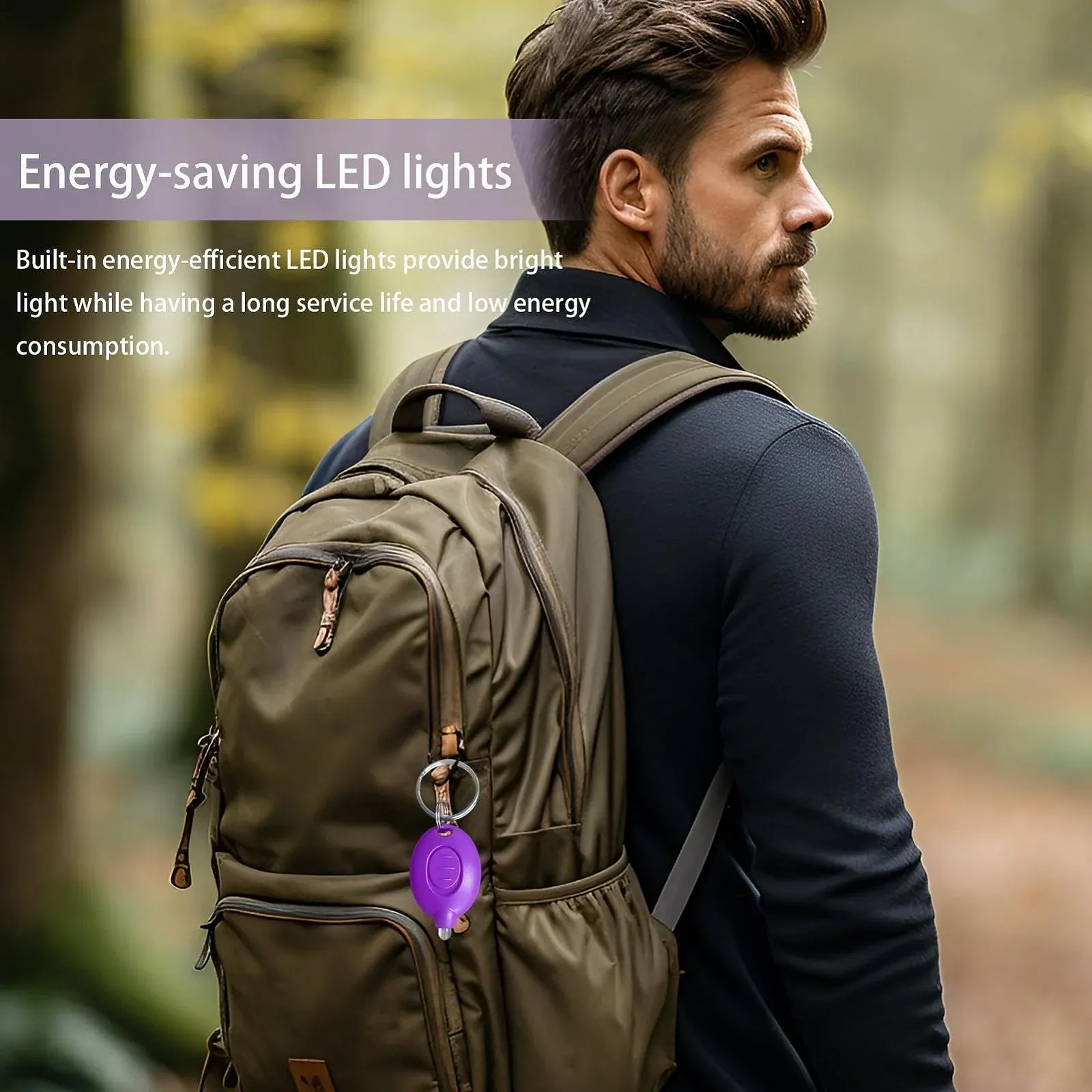 Светодиодный фонарик Маленький фонарик на батарейках Легкий тротуарный фонарь Портативный для ежедневного ношения и чрезвычайных ситуаций во время пеших прогулок Кемпинг Путешествия, фото №3