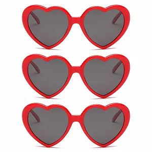 Солнцезащитные очки YAMEIZE в форме сердца в стиле 90-х годов. synthetic.ua - Фото 1