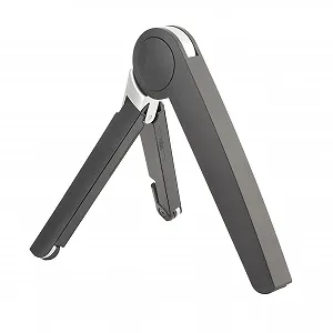 Подставка для ноутбука, складная охлаждающая подставка для планшета IOS, эргономичный дизайн с шестью настройками передач, алюминиевый сплав, черный - Фото 1