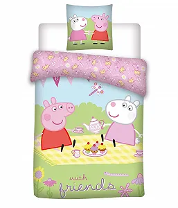 Дитяча Постільна білизна дитяча BrandMac Peppa Pig двостороння 100% бавовна (renforcé) 135 x 200 см - Фото 1