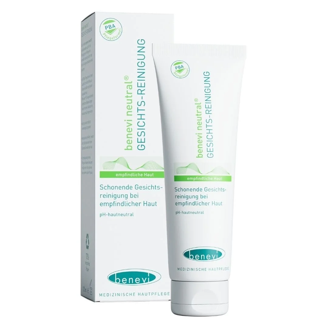 Засіб для вмивання Benevi Neutral для чутливої, подразненої, сухої шкіри 125 мл. М'які ПАР, pH 5.5. Також підходить для шкіри, схильної до розацеа або екземи, фото №1
