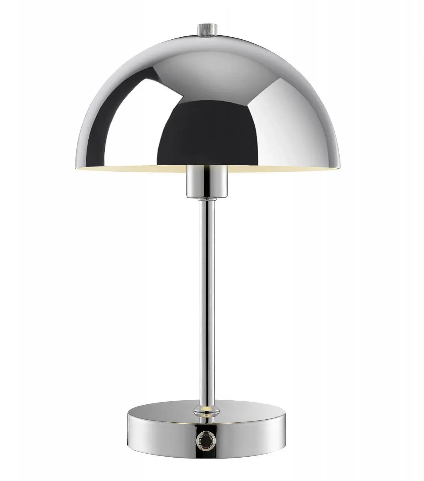 Настільна лампа mokebo The Lighthouse Mushroom Lamp LED акумуляторна USB-C Chrome, фото №1