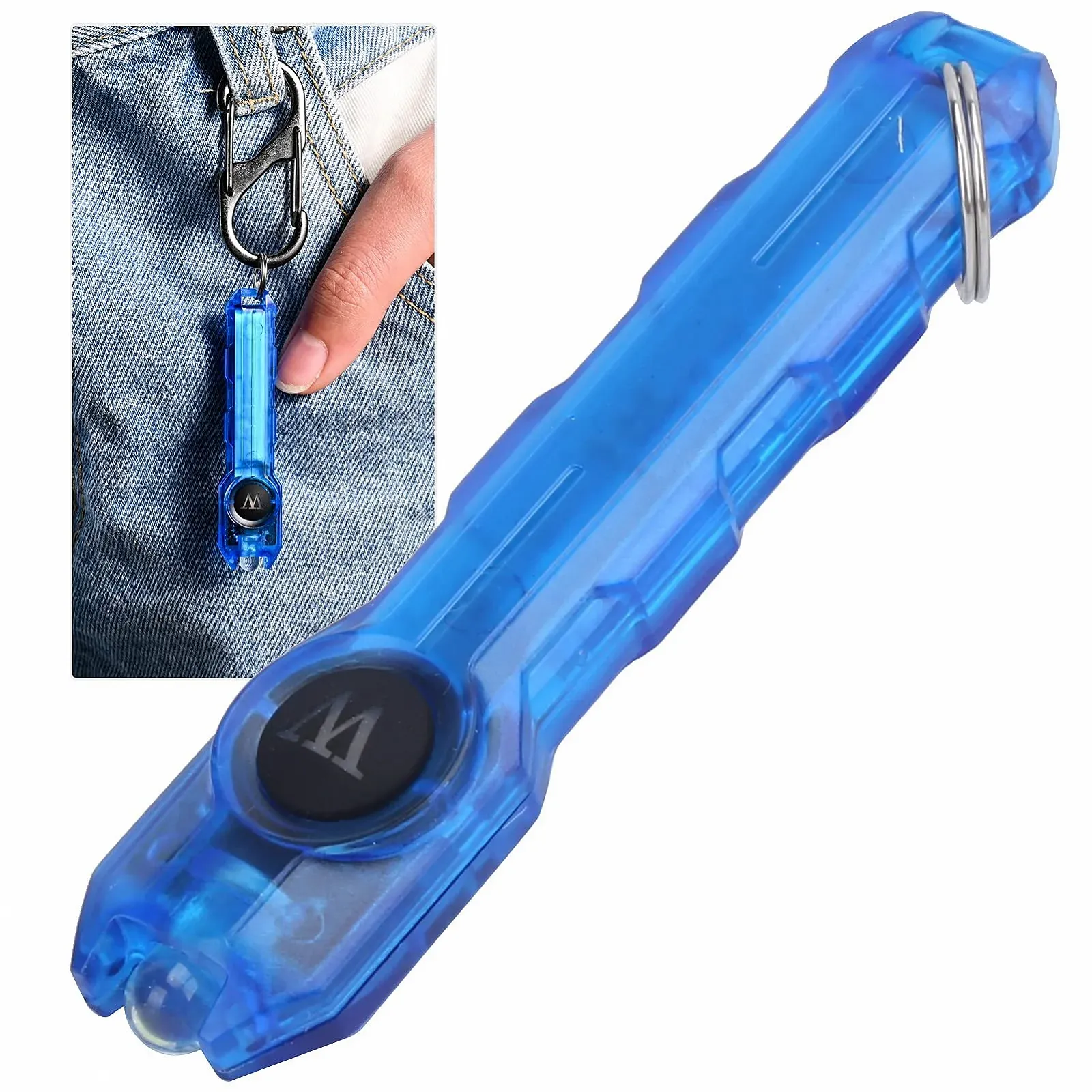 Брелок-фонарик Мини LED фонарик USB перезаряжаемый 2 режима яркий легкий портативный для походов кемпинга синий, фото №3 Брелок-фонарик Мини LED фонарик USB перезаряжаемый 2 режима яркий легкий портативный для походов кемпинга синий, фото №3