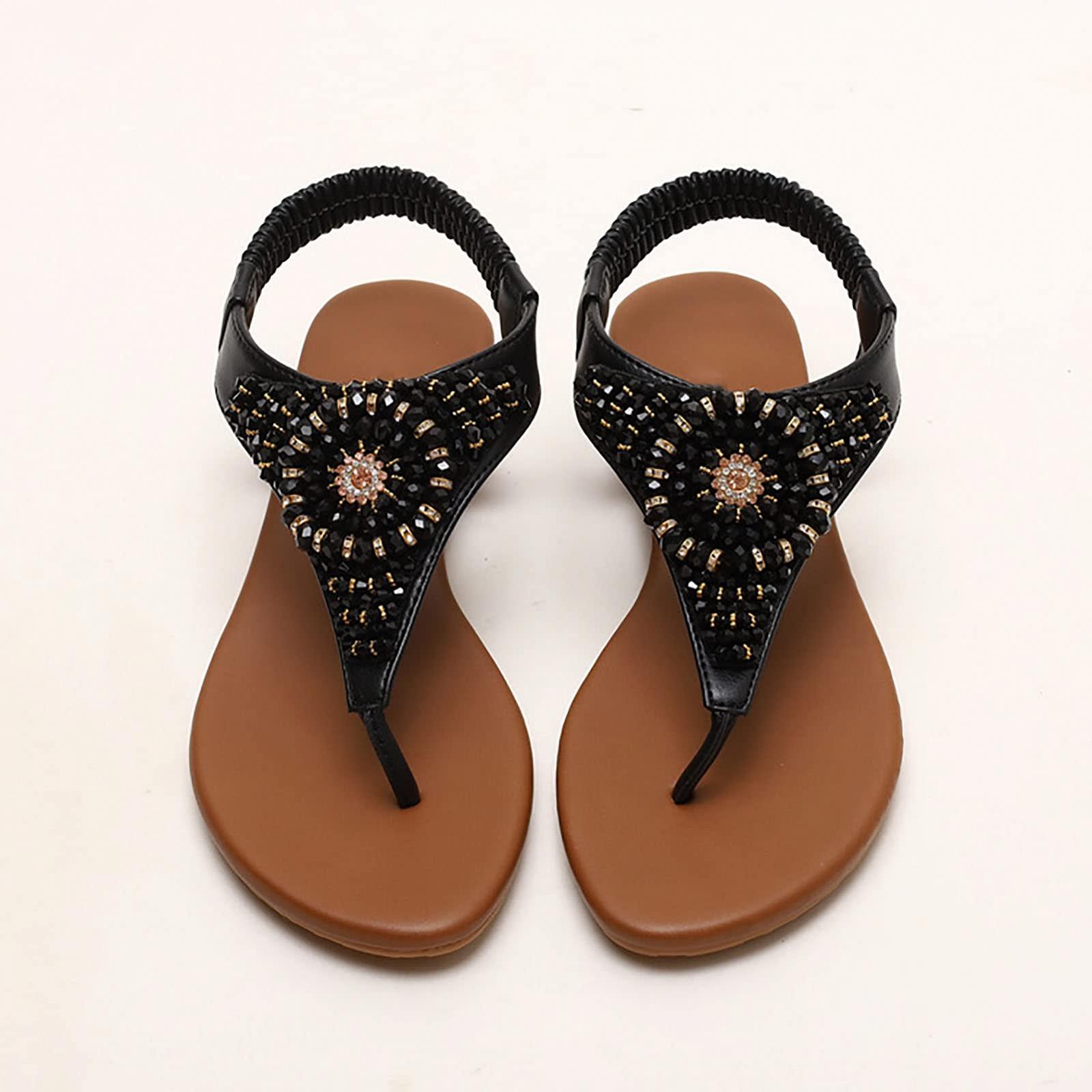 Босоніжки Жіночі Літні Пляжні T-подібні Відкритий Носок, фото №6